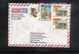 Rwanda 2014 Interesting Airmail Letter - Andere & Zonder Classificatie