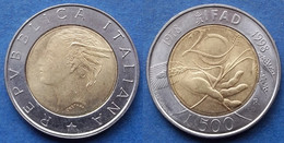 ITALY - 500 Lire ND (1998) R "IFAD" KM# 193 Bi-metallic - Edelweiss Coins - Autres & Non Classés