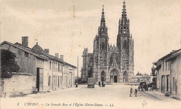 L'Epine        51          La Grande Rue Et L'église Notre-Dame      (voir Scan) - L'Epine