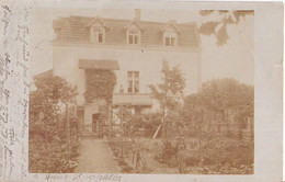 ORANIENBURG Original Private Fotokarte Braun Mehrfamilienhaus Gartenseite 13.10.1919 Gelaufen - Oranienburg