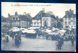 Cpa Du 29 - Lesneven Place Le Flô , Un Jour De Marché  AVR20-37 - Lesneven