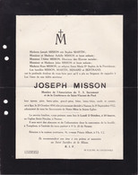 SPY TEMPLOUX MISSON Joseph 1854-1922 époux MARTIN Famille RENARD - Obituary Notices