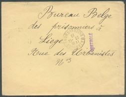 Enveloppe De MAZARGUES 27-12-1915 Au Bureau Belge Des Prisonniers à Liège + Griffe CONTROLE (verso : Sc POSTES MILITAIRE - Other & Unclassified