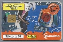 FR.- France Telecom. Télécarte. Vous Jouez Pour Un Un Pack Bienvenue Wanadoo. 51 Unités. - 2000