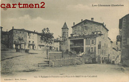 SAINT-MARTIN-DE-VALAMAS L'EGLISE ET LA FONTAINE SUR LA PLACE 07 ARDECHE - Saint Martin De Valamas