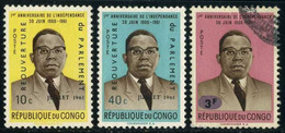 Congo (Kinshasa) 1961 & 1964 Mi 59, 61 & 183 President Kasavubu | Heads Of State - Gebraucht