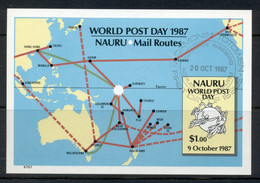 Nauru 1987 World Post Day MS MUH - Nauru