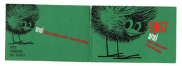 Calendrier Ariel Discrétement Mentholée 1967 - Petit Format : 1961-70