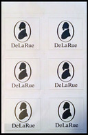 GREAT BRITAIN 2011 DeLaRue Printer's Self Adhesive Test 6-BLOCK (essay Test Trial) - Variétés, Erreurs & Curiosités