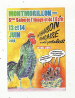 Cp, Bourses & Salons De Collections , MONTMORILLON ,5 E Salon De L'image Et De L'écrit,2009 , Illustrateur G. Touraine - Beursen Voor Verzamellars
