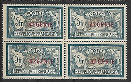 ALGERIE N°33 N*  En Bloc De 4 Timbres - Unused Stamps