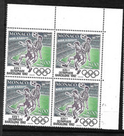 Monaco N°1812  JO Barcelone Football Bloc De 4   Neufs   * * TB  - Unused Stamps