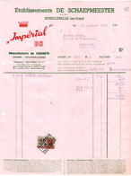 Lingeries- Gaines - Soutien-Gorge  - Manufacture De Corsets - De Schaepmeester - Schellebelle-lez-Gand - 1951. - Kleidung & Textil