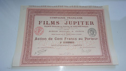 FILMS JUPITER (100 Francs) 1921 - Non Classés