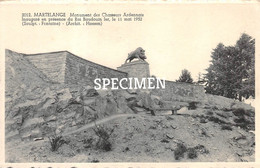 Monument Des Chasseurs Ardennais 1952 - Martelange - Martelange