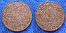 NETHERLANDS - 1 Cent 1922 KM#152 WiIhemina (1890-1948) Bronze - Edelweiss Coins - Ohne Zuordnung