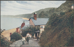 Rose Cottage, Clovelly, Devon, C.1930s - Photochrom Postcard - Clovelly