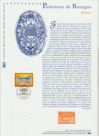 France 2000 Y&T 3307. Document Officiel. Le Parlement De Bretagne - Châteaux