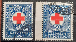 RED CROSS-50 P-VARIATION- ERROR- YUGOSLAVIA-1933 - Gebraucht