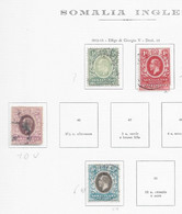 94798) SOMALIA INGLESE- LOTTO FRANCOBOLLI  DI GIORGIO V-USATI-MLH* - Somalilandia (Protectorado ...-1959)