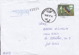 Romania SIBIU 2017 Cover Brief Locally Sent 2.70 L National Park Ceahlau Bird Vogel Oiseau Eisvogel Kingfisher Fisherkin - Lettres & Documents