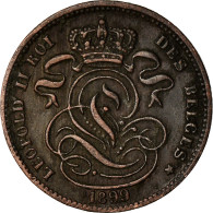 Monnaie, Belgique, Leopold II, Centime, 1899, TB+, Cuivre, KM:33.1 - 1 Centime