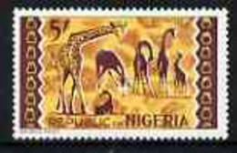 Nigeria 1965-66 Giraffes 5s From Animal Def Set U/M SG 183a* - Nigeria (1961-...)