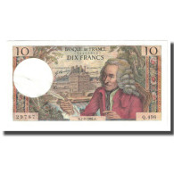 France, 10 Francs, Voltaire, 1969, 1969-08-07, SUP+, Fayette:62.39, KM:147c - 10 F 1963-1973 ''Voltaire''