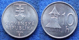 SLOVAKIA - 10 Halierov 1994 KM# 17 Republic (1993-2008) - Edelweiss Coins . - Slowakei