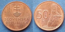 SLOVAKIA - 50 Halierov 2000 KM# 35 Republic (1993-2008) - Edelweiss Coins - Slowakei