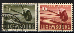 LUSSEMBURGO - 1946 - AEREO IN VOLO - USATI - Usados