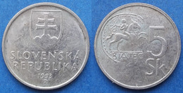 SLOVAKIA - 5 Koruna 1993 "celtic Coin Of Biatec" KM# 14 - Edelweiss Coins - Slovacchia