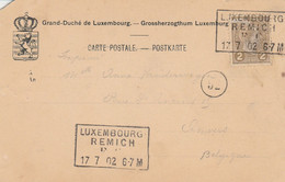 Ambulant Luxembourg- Remich 1902 Sur CP Mondorf -les-Bains - 1895 Adolphe Profil