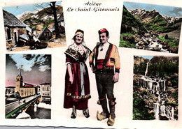 5128 Carte Postale  SAINT GIRONS Le Saint Gironnais Bethmale Aulus Cascade D'Arse , Source Du Salat    09 Ariège - Saint Girons