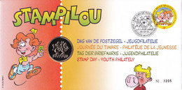 B01-232 3023  BD FDC Numisletter Rare Stam Et Pilou StamPilou 6-10-2001 3630 Eisden-Maasmechelen 20€ - Numisletter