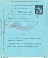 Télégramme Plan Paris Chaplain 50ct Noir - Pneumatische Post