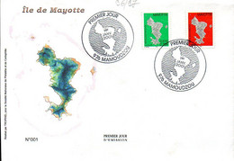 MAYOTTE 0096/97 Fdc Île Au Lagon - Iles