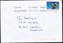 France - Timbre Adhésif YT A140 Seul Sur Lettre Oblitération TOSHIBA - Cartas & Documentos