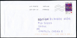 France - Timbre Adhésif YT A145 Seul Sur Lettre Oblitération TOSHIBA - Cartas & Documentos