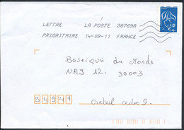 France - Timbre Adhésif YT A147 Seul Sur Lettre Oblitération TOSHIBA - Lettres & Documents