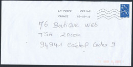 France - Timbre Adhésif YT A147 Seul Sur Lettre Oblitération TOSHIBA - Lettres & Documents