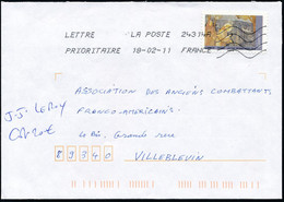 France - Timbre Adhésif YT A150 Seul Sur Lettre Oblitération TOSHIBA - Covers & Documents