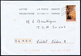 France - Timbre Adhésif YT A151 Seul Sur Lettre Oblitération TOSHIBA - Lettres & Documents