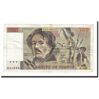 France, 100 Francs, Delacroix, 1986, TTB, Fayette:69.10, KM:154b - 100 F 1978-1995 ''Delacroix''