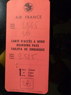 CARTE D'EMBARQUEMENT : AIR FRANCE + REDEVANCE 3 Nouveaux Francs - 1ère Classe - ADP - Boarding Passes