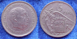 SPAIN - 5 Pesetas 1957 *59 KM#786 F. Franco (1936-1975) - Edelweiss Coins - Autres & Non Classés