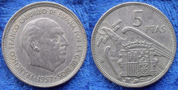 SPAIN - 5 Pesetas 1957 *67 KM# 786 F. Franco (1936-1975) - Edelweiss Coins - Otros & Sin Clasificación