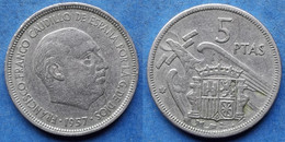 SPAIN - 5 Pesetas 1957 *68 KM# 786 F. Franco (1936-1975) - Edelweiss Coins - Altri & Non Classificati