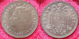 SPAIN - 1 Peseta 1975 *79 KM# 806 Juan Carlos I (1975-2014) - Edelweiss Coins - Andere & Zonder Classificatie