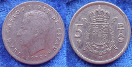 SPAIN - 5 Pesetas 1975 *77 KM# 807 Juan Carlos I (1975-2014) - Edelweiss Coins - Autres & Non Classés